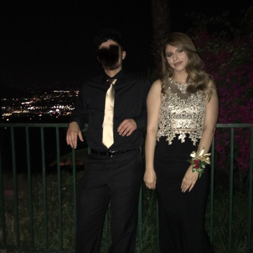 Black & Gold Prom dress